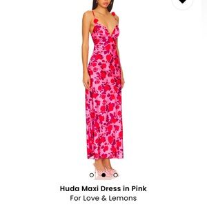 NWT for love and lemons Huda maxi dress
Size small